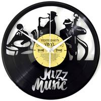Yesterday's Vinyl Jazz Music wandklok