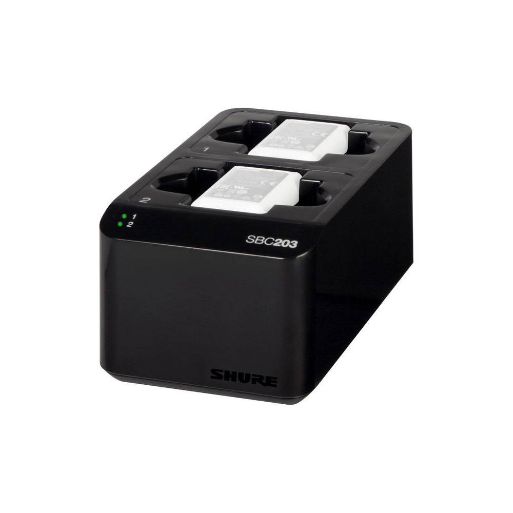 Shure SBC203 dubbele SLXD acculader