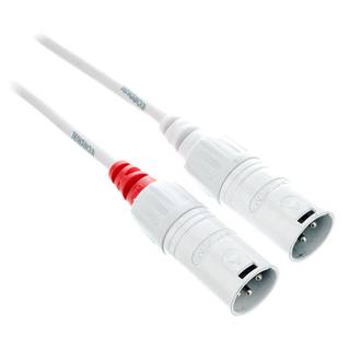 Cordial CFY1.5WMM-LONG-SNOW Intro verloopkabel 3.5mm TRS jack - 2x XLR 1.5m wit
