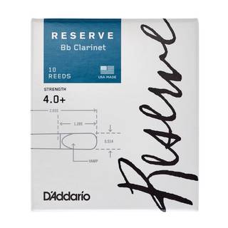 D'Addario Woodwinds Reserve Bb Clarinet Reeds 4.0+ (10 stuks)