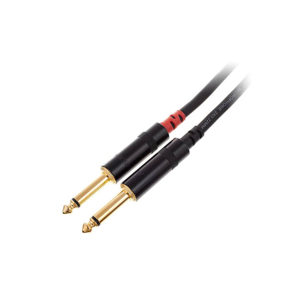 Cordial CFY1.5WPP Intro 3.5mm TRS jack - 2x 6.3mm TS jack 1.5m