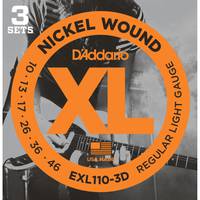 D'Addario EXL110-3D snaren voor elektrische gitaar (3 sets)