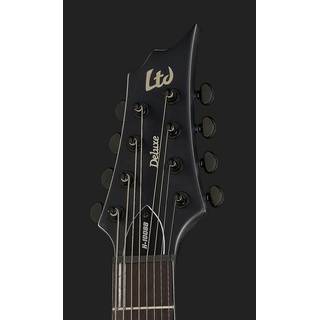 ESP LTD Deluxe H-1008 Baritone EverTune Black Satin 8-snarige elektrische gitaar