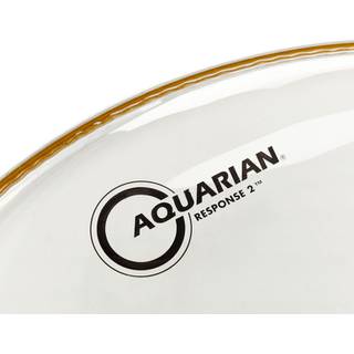Aquarian 20 inch Response 2 clear bassdrumvel