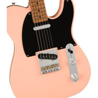 Fender FSR Vintera '50s Telecaster Modified Shell Pink Roasted MN elektrische gitaar met gigbag