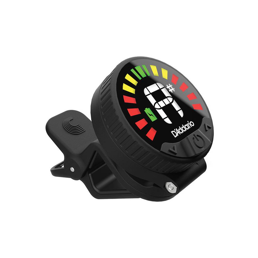 D'Addario Nexus 360 heroplaadbare clip-on tuner zwart