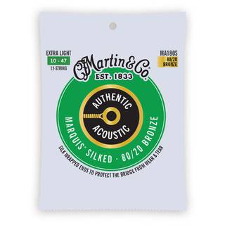 Martin Strings MA180S Authentic Silked 80/20 Bronze 12-String