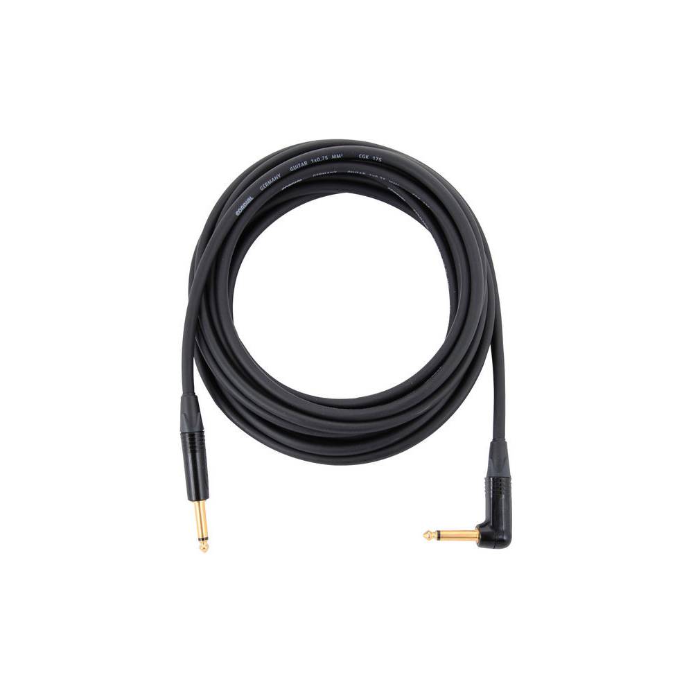 Cordial CSI6PR-175 ENCORE 6.3 TS jack haaks - 6.3 TS jack recht instrumentkabel 6m