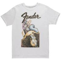Fender Alice in Wonderland Men's Crew White T-shirt XL