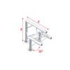 Showtec FT30 Driehoek truss 006 Hoek 90g apex up
