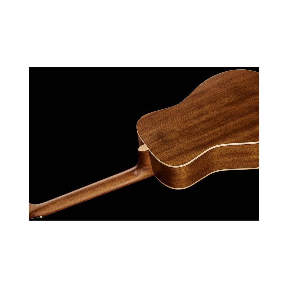 Fender Malibu Special Mahogany Natural Satin elektrisch-akoestische westerngitaar met gigbag