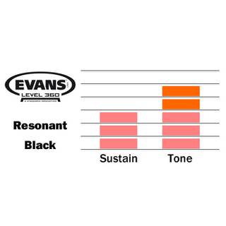 Evans TT15RBG Resonant Black 15 inch tomvel
