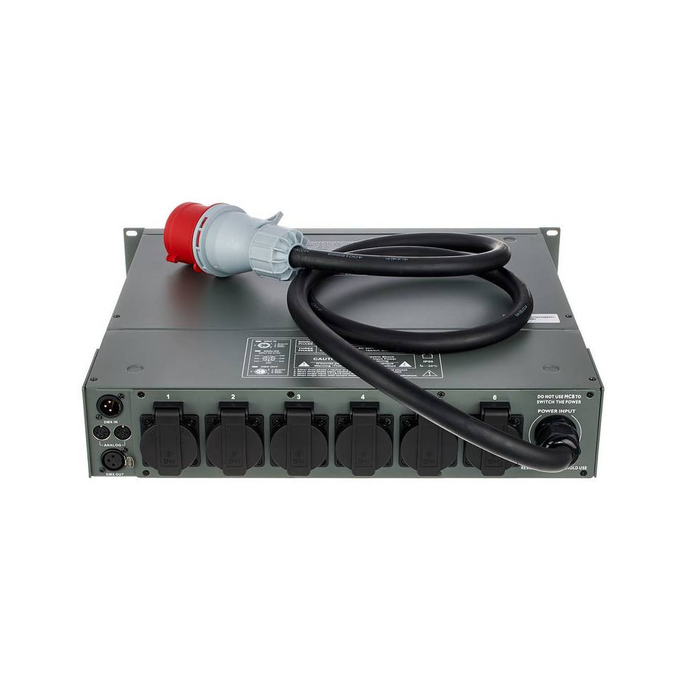 Showtec DDP-610S 6-kanaals digitaal dimmerpack schuko