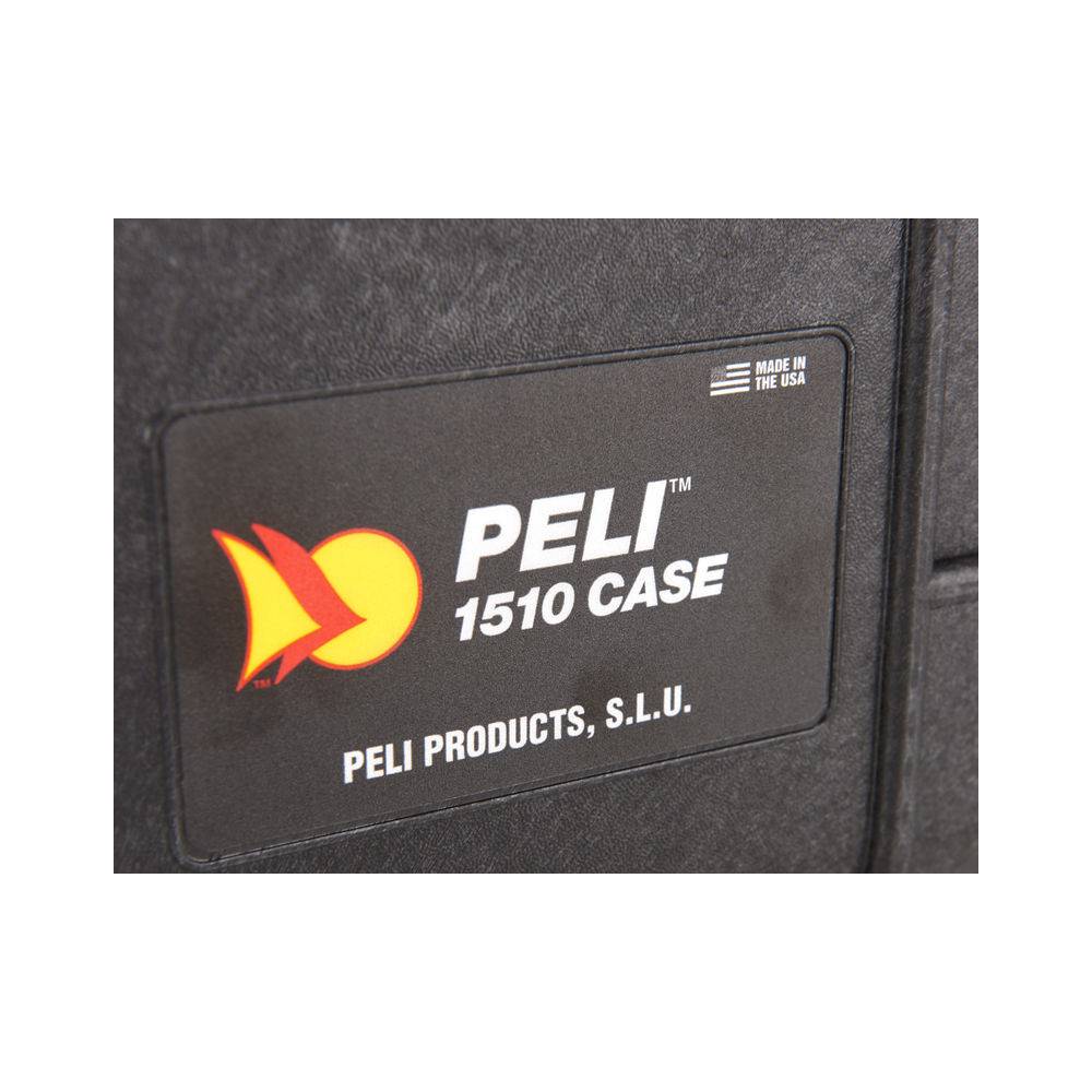 Peli 1510 BKF trolley zwart met schuim 501x279x193 mm