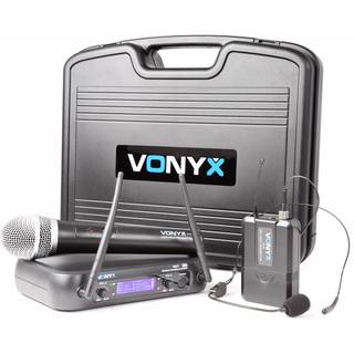 Vonyx WM73C 2-Kanaals UHF Draadloos Microfoonsysteem