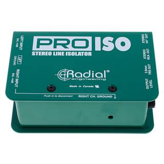 Radial PRO ISO passieve stereo DI +4dB gebalanceerd -10dB ongebalanceerd