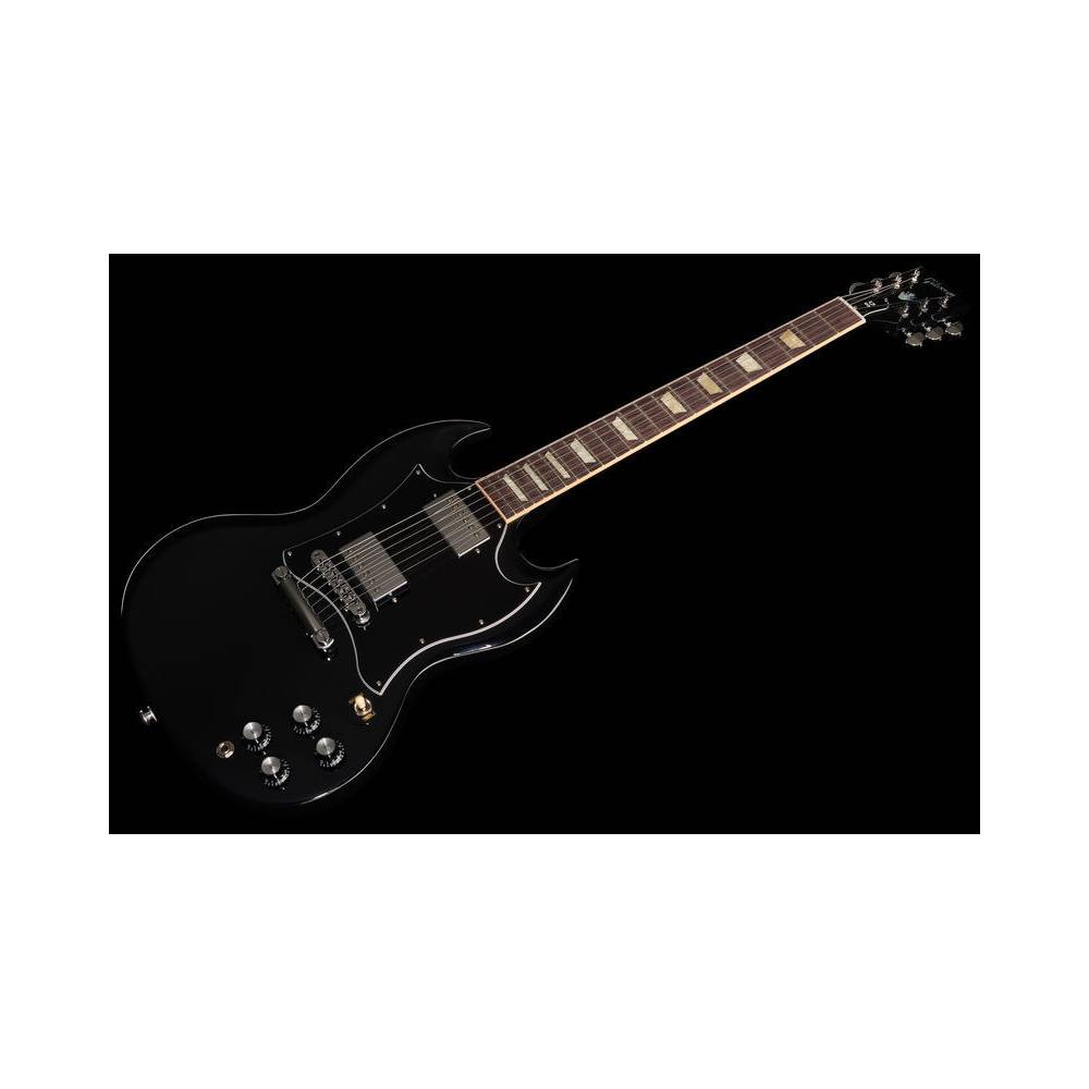 Gibson Modern Collection SG Standard Ebony elektrische gitaar met softshell koffer