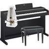 Yamaha Arius YDP-144B staande digitale piano + pianobank + metronoom