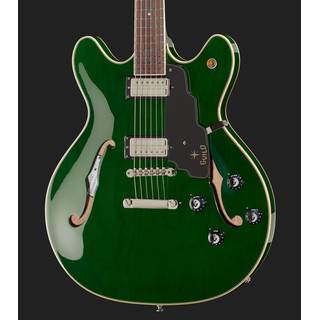 Guild Starfire IV ST Maple Emerald Green semi-akoestische gitaar met koffer