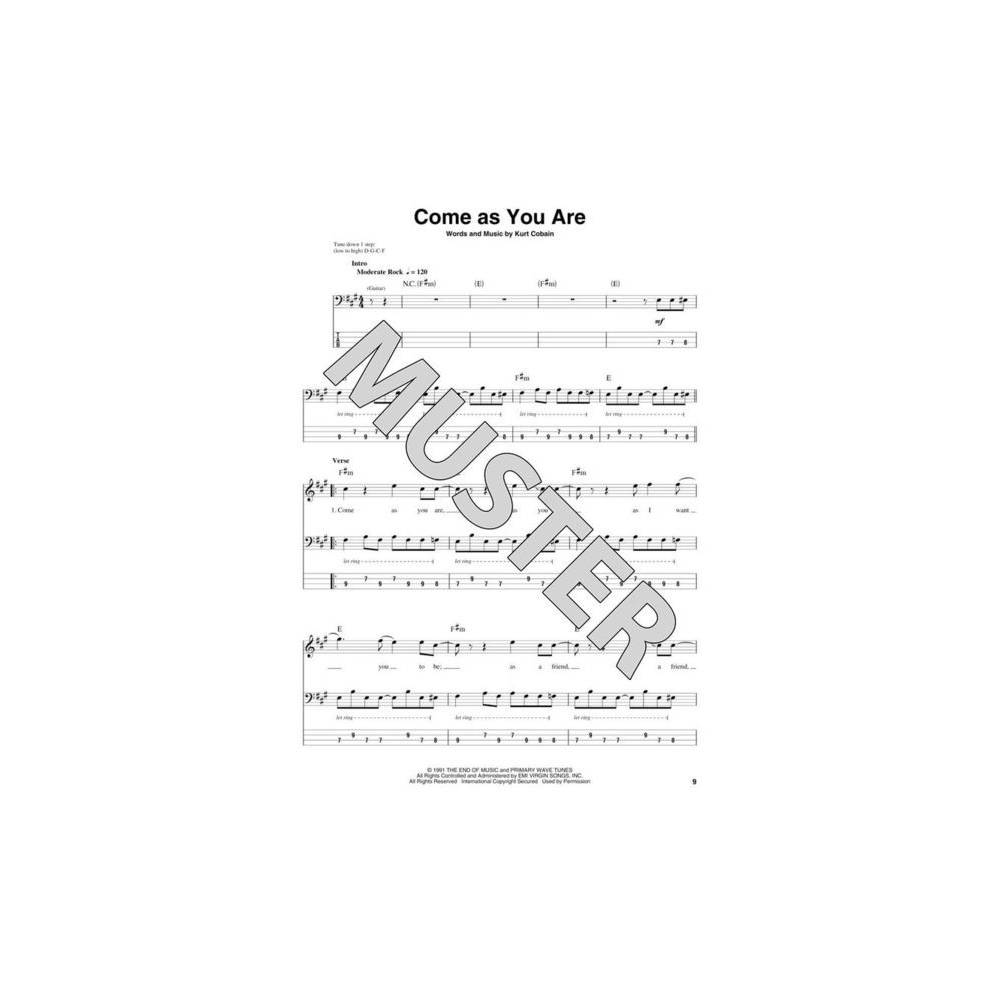 Hal Leonard Bass Play Along Volume 25 Nirvana