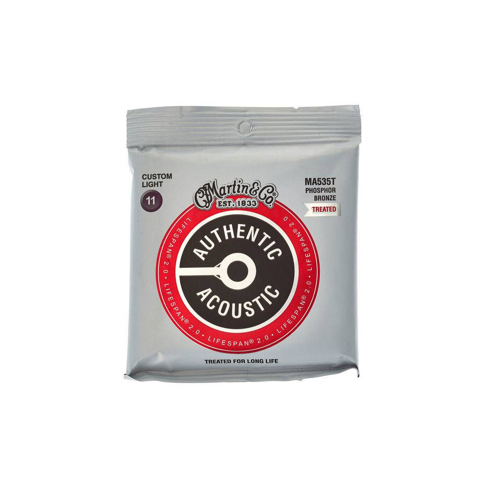 Martin Strings MA535T Authentic Lifespan 2.0 Phosphor Bronze