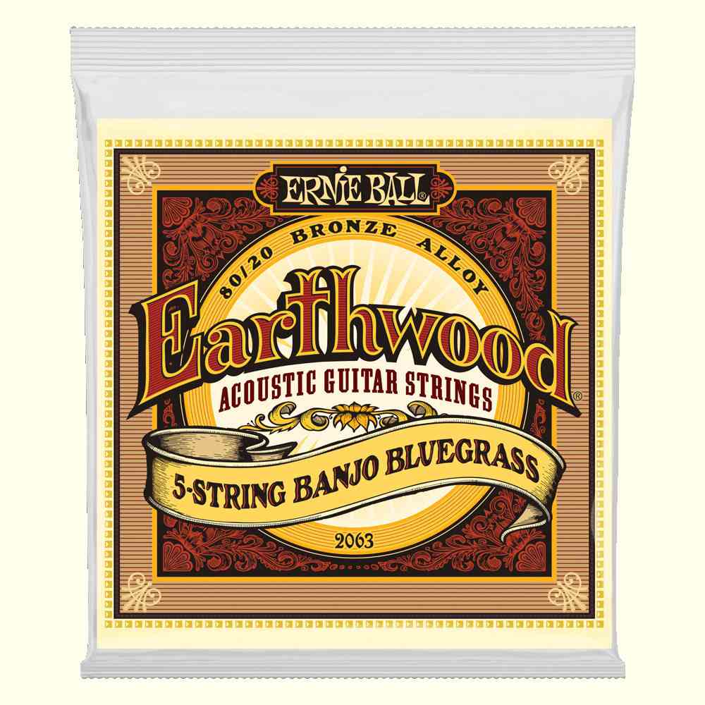 Ernie Ball 2063 Earthwood 5-String Banjo Bluegrass snaren