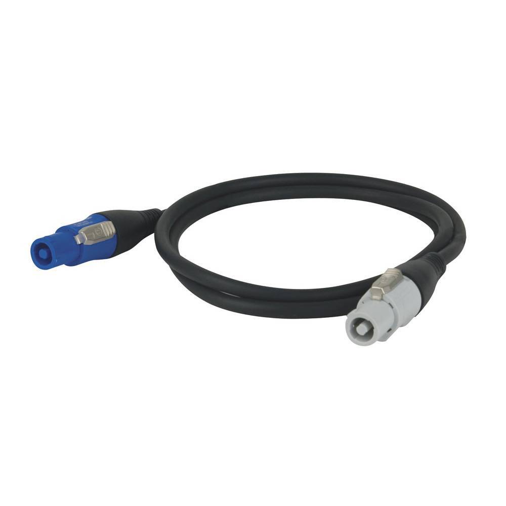 DAP Powercable blauw vergrendelbaar M/F 3m