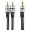 Nedis CAGC22200AT50 stereo audiokabel 3.5mm male - 2x RCA male 5 meter