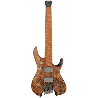 Ibanez Q Series QX527PB-ABS Antique Brown Stained 7-snarige headless elektrische gitaar met gigbag