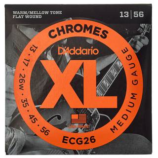 D'Addario ECG26 Chromes Flat Wound Medium