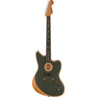 Fender American Acoustasonic Jazzmaster Tungsten met deluxe gigbag