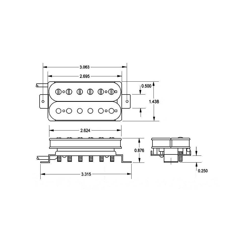 Seymour Duncan Blackened Black Winter Humbucker Neck Black gitaarelement