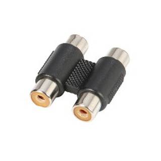 Adam Hall 7552 2x RCA female naar 2x RCA female verloopadapter