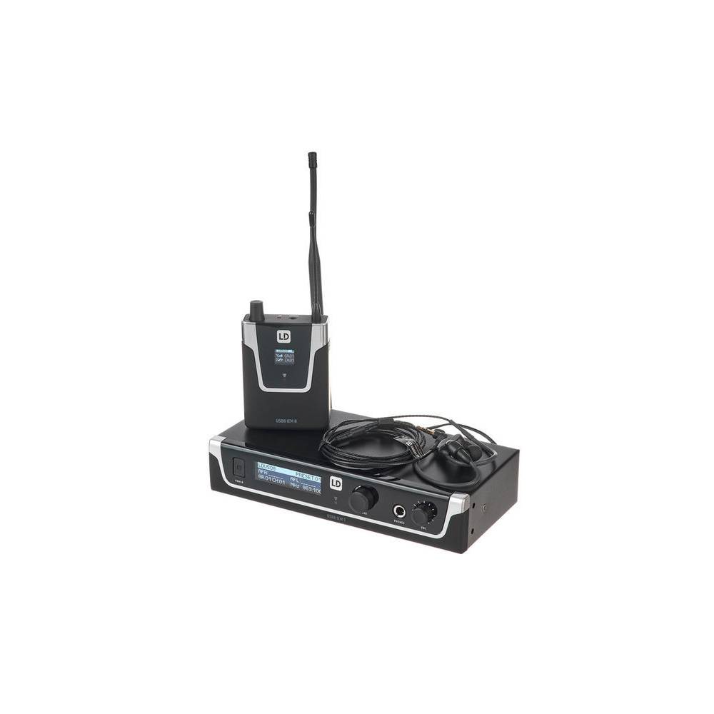 LD Systems U508 IEM HP set met in-ears (bandgap + ISM)