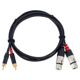 Cordial CFU1.5FC Intro verloopkabel 2x XLR female - 2x RCA male 1.5m