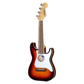 Fender Fullerton Strat Uke Sunburst elektrisch-akoestische concert ukelele