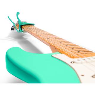 Kyser x Fender Quick-Change Electric Capo Surf Green capo voor elektrische gitaar