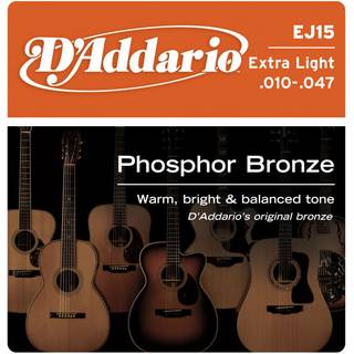 D'Addario EJ15 snarenset voor akoestische western gitaar