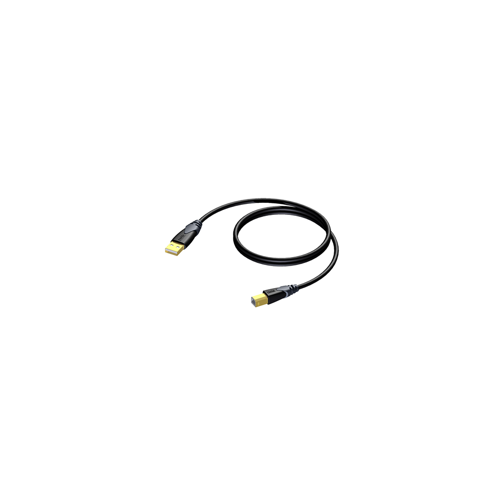 Procab CLD610/1.5 USB 2.0 kabel A male - USB B male 1.5m