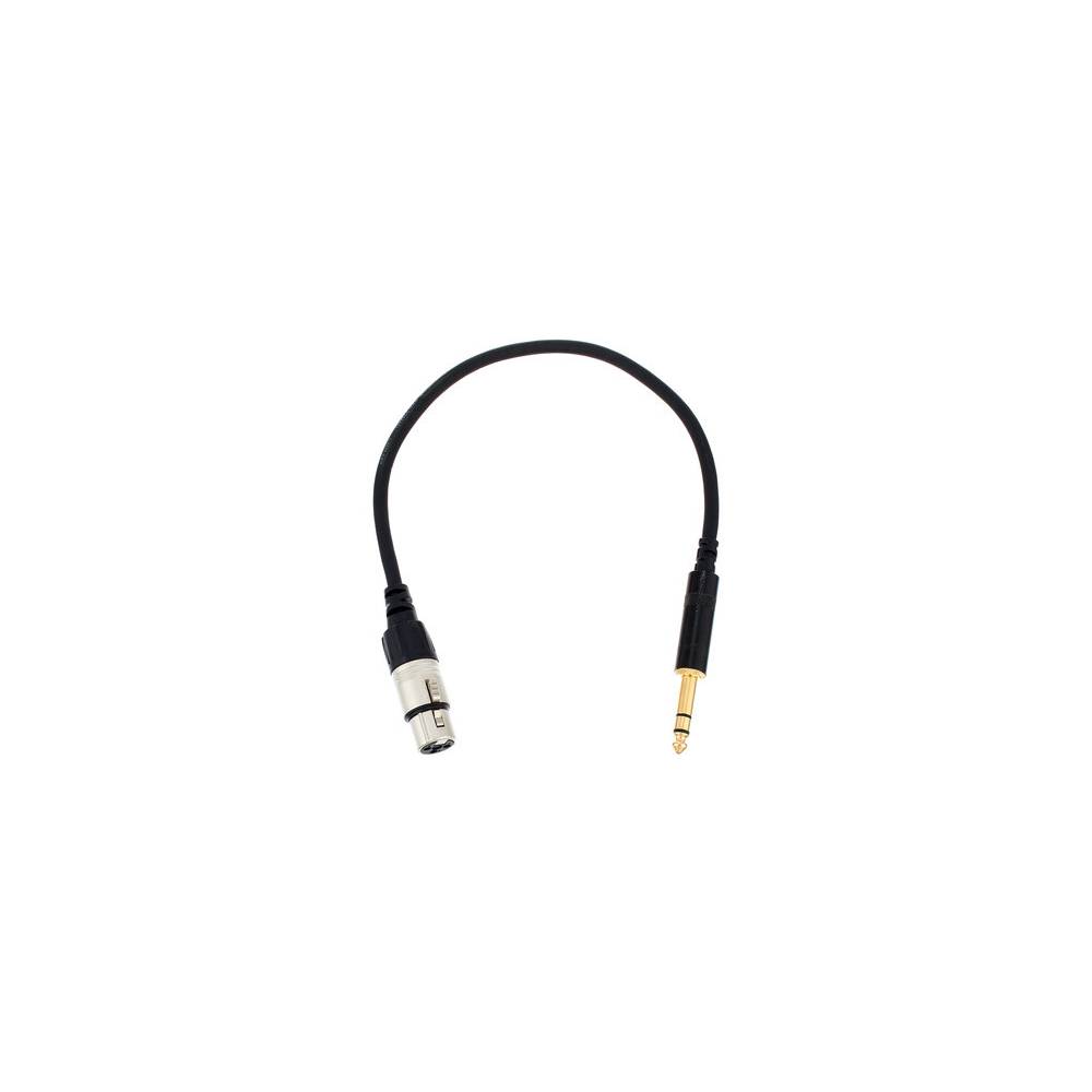 Cordial CFM0.3FV Intro verloopkabel XLR female - 6.3mm TRS jack 0.3m