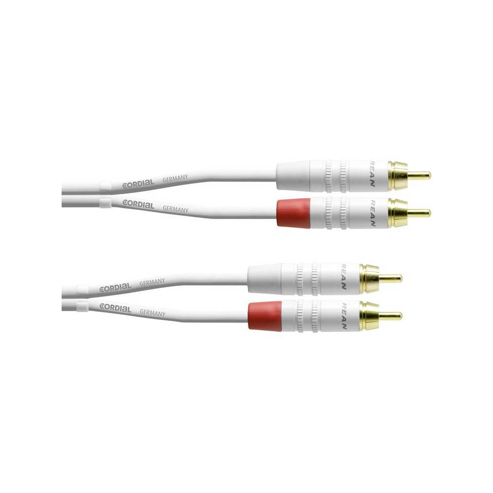 Cordial CFU3CC-SNOW Intro 2x RCA male - 2x RCA male 3m wit
