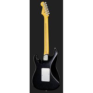 Fender American Ultra Luxe Stratocaster HSS FR Mystic Black RW elektrische gitaar met koffer