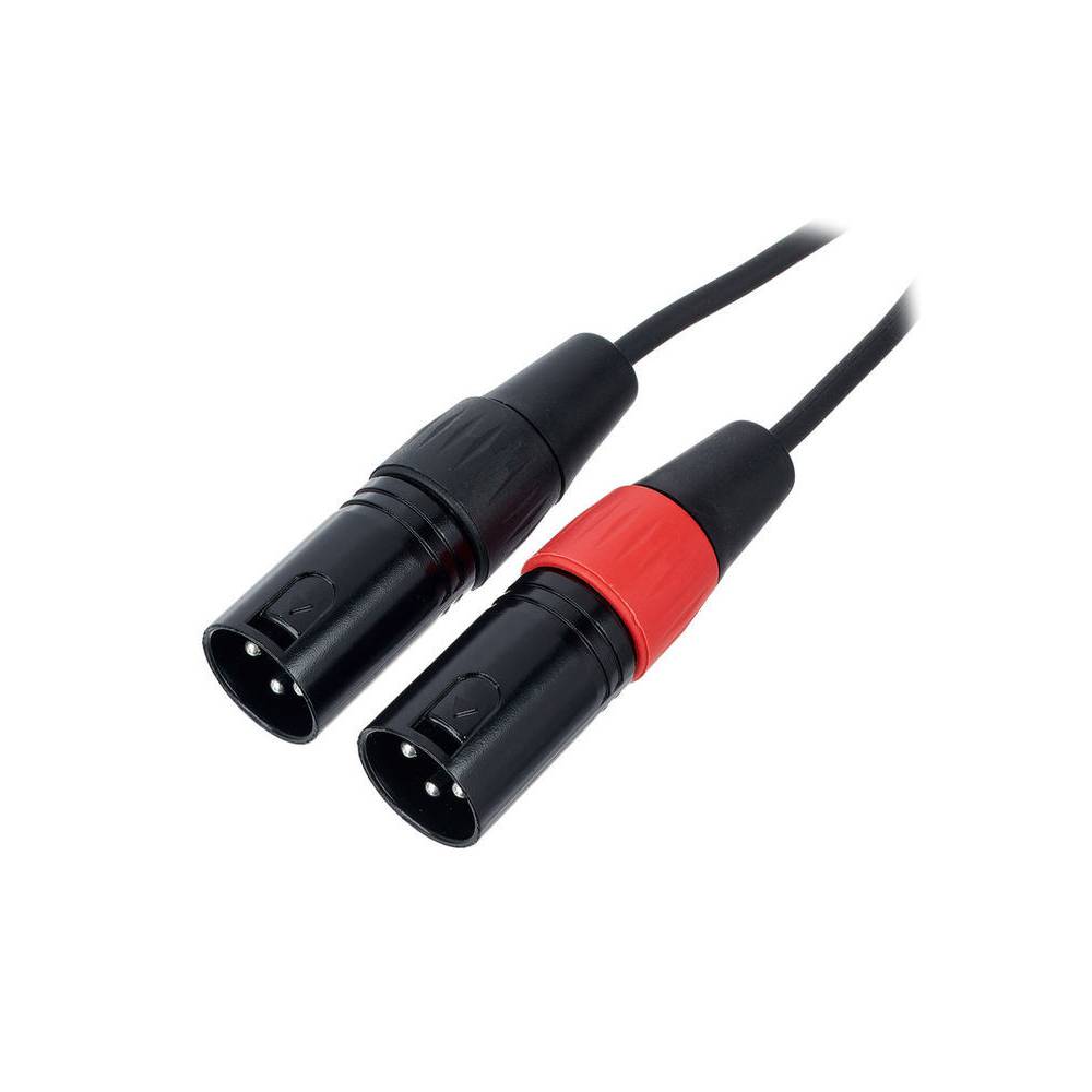 Cordial EU3MC Elements verloopkabel 2x XLR male - 2x RCA male 3m