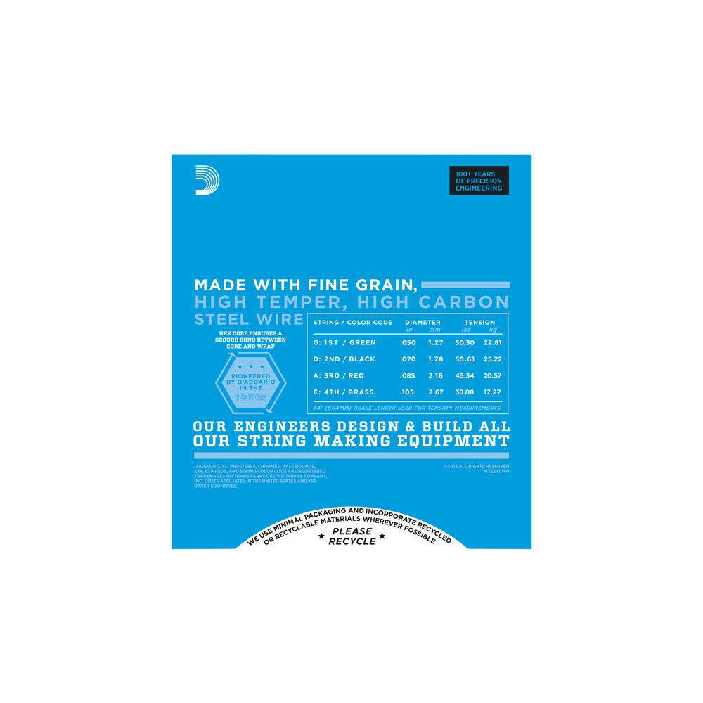 D'Addario EXL160TP Nickel Wound Bass Medium Twin Pack 50-105