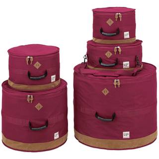 Tama TDSS52KWR Powerpad Designer Wine Red 5d. drumhoezenset 22,10,12,14,16