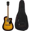 Fender FA-125CE Dreadnought Sunburst elektrisch-akoestische westerngitaar + gigbag