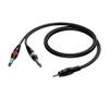 Procab CAB713 jack 3.5mm stereo - 2x jack male 1.50 meter