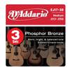 D'Addario EJ17-3D snarenset voor akoestische gitaar (3 sets)