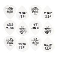Dunlop Tortex White Jazz III 0.73mm 12-pack plectrumset