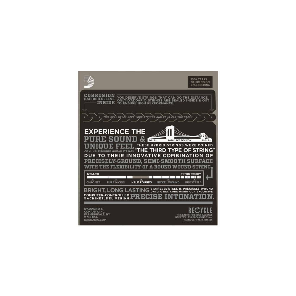 D'Addario EHR350 Half Rounds Jazz Light